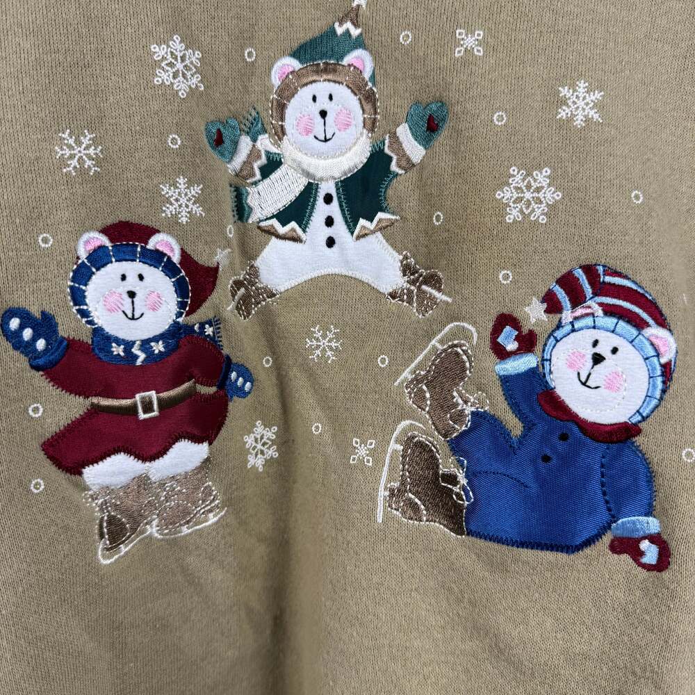 Vintage Pleasant Shade Christmas Sweatshirt Women's L Grandma - Picture 2 of 4